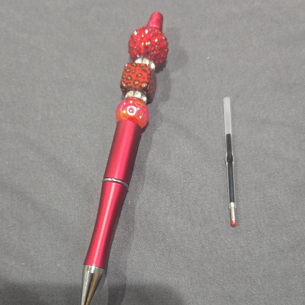 Red Beaded Pen